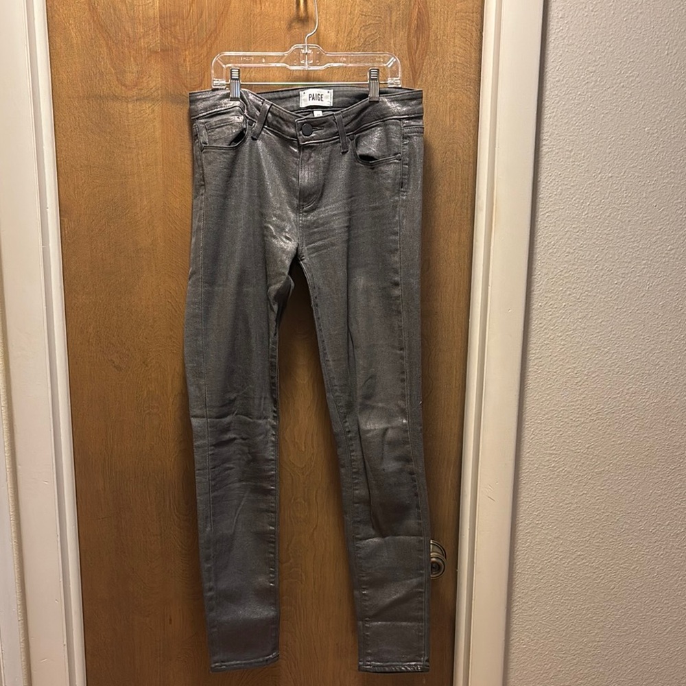 PAIGE Gray Skinny Jeans